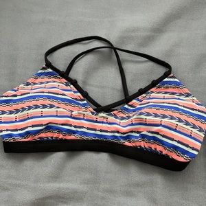Athleta colorful bikini top!
